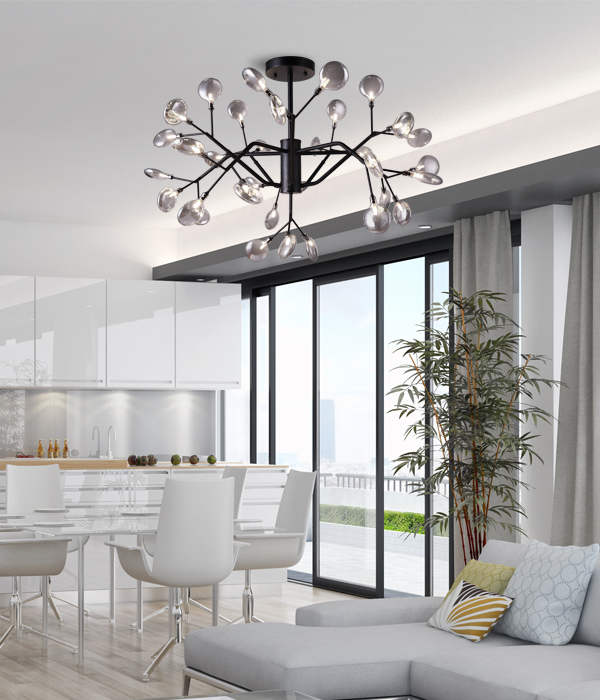 라리아 33등 직부조명 거실등 (99W 전구포함 전구색)