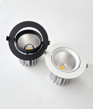 LED COB 왈츠 타공 120mm 매입등, 매입조명 (30W 블랙 화이트)