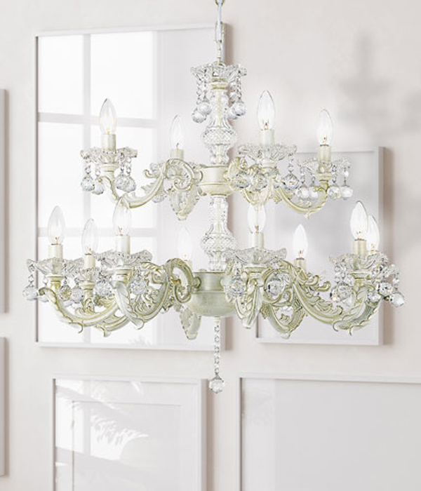 밀라크 12등 크리스탈펜던트조명 샹들리에