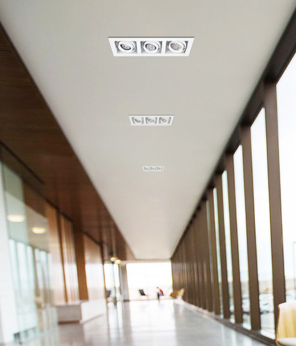 프리미엄 멀티 매입 MR16 (3구 화이트/블랙)