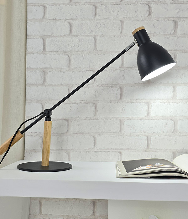 리플 학생스탠드 서재 독서등 (화이트, 블랙)